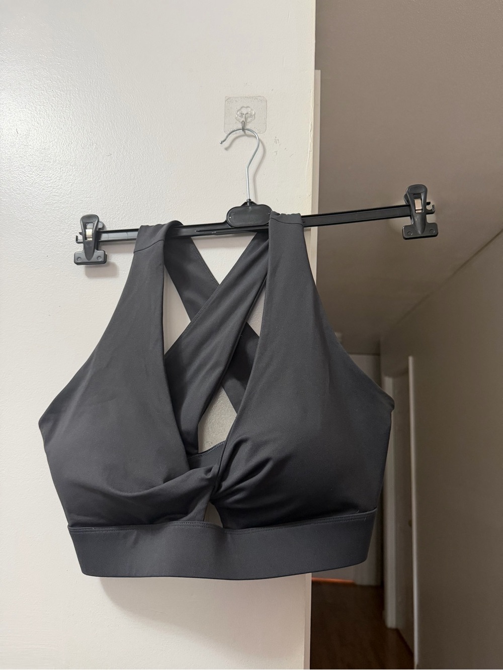 Fabletics Black Cross-Back Sports Bralette